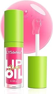 Hydrating Lip Glow Oil-Tinted Lip Oil Lipgloss,Pink Lip Gloss Lipstain Glossy Lip Glaze,Clear Pink Lip Tint Stain,Long Lasting Glow Reviver Lip Care Oil,Christmas Makeup Gift for Women-02