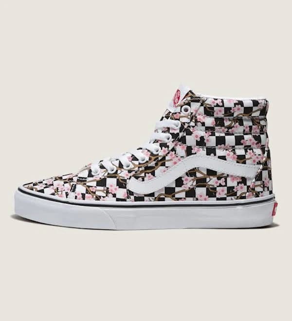 Vans Customs Sk8-Hi Checkerboard Shoes