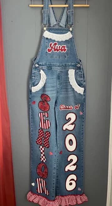 Personalized Kids Denim Overalls
