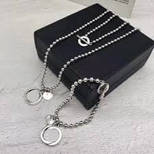 925 Sterling Silver Charm Bracelet With Necklace Set Simple Personalized Jewelry From Wozhuanqian168, $75.52 | DHgate.Com