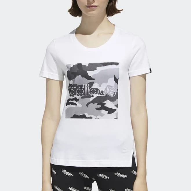 adidas Women's W Boxed Camo T Shirt