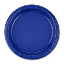 Way To Celebrate 7" Navy Blue Disposable Paper Plates
