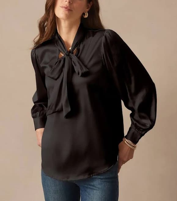 J.McLaughlin Women's Vienna Satin Blouse