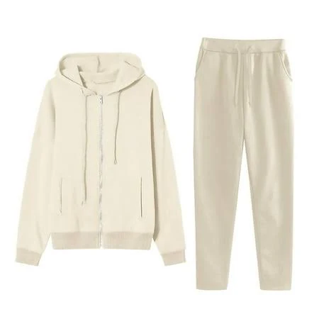 Women's 2 Piece Long Sleeve Zip-Up Hoodie Sweatsuits