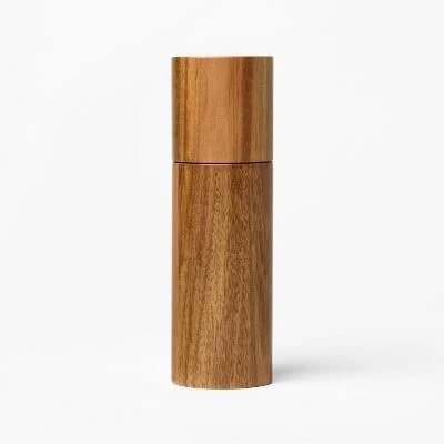 Figmint 8-Inch Acacia Salt or Pepper Grinder
