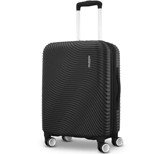 American Tourister Color Waves Carry On Expandable Luggage Suitcase with Spinner Wheels