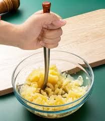 Amazon.com: Avocado Masher Stainless Steel Small, Mini Potato Masher, Wooden Handle Potatoes Masher Kitchen Tool for Avocado, Potatoes, Beans, Vegetables, 8.7Inch Metal Mashing Utensil: Home & Kitchen