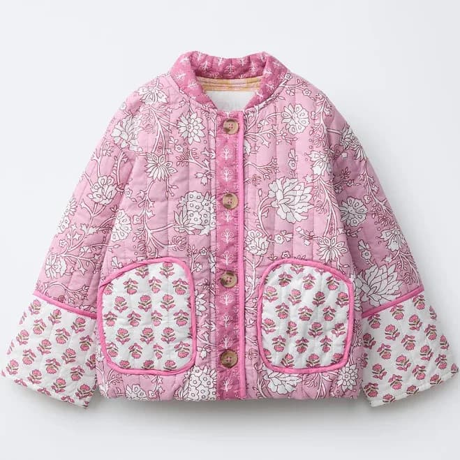 Zara Kids Floral Patchwork Jacket