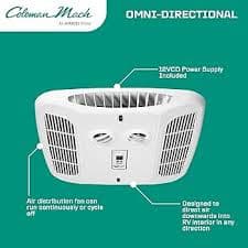 Coleman-Mach Bluetooth Ceiling Assembly, Heat Ready – Omni-Directional, 12VDC, Continuous or Cycle Off Air Distribution, Replaces 8000 & 9000 Series Non-Ducted Ceiling Assemblies (9430-725) : Amazon.ae: Sporting Goods