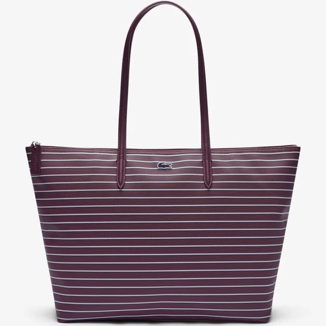 Lacoste Large Striped L.12.12 Concept Tote