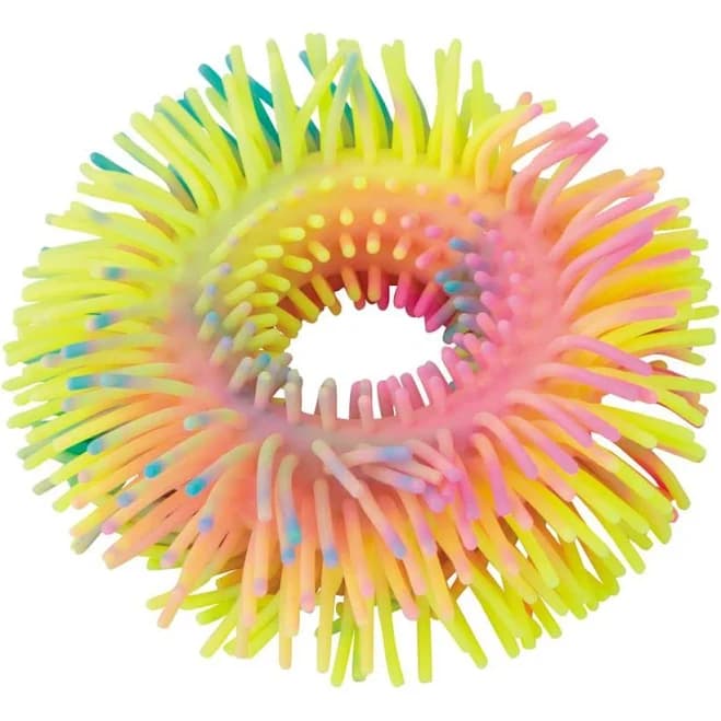 Fun Express 5" Pastel Squishy Multicolor Rubber Sensory Bracelets