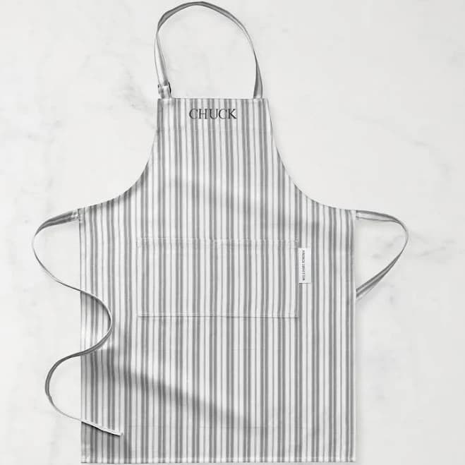 Williams Sonoma Classic Stripe Personalized Apron