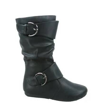 Klein Girls' Round Toe Flat Heel Boots