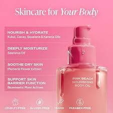 Amazon.com : Saltair Body Oil and Multi-Lipid Body Butter Set – Deep Moisture, Hydrating After-Shower Skincare Duo – Pink Beach Scent : Beauty & Personal Care