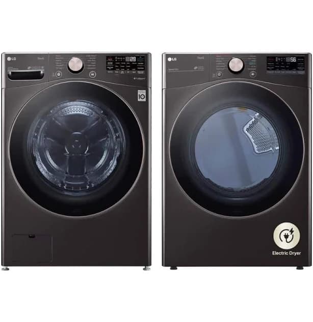 LG Smart Side By Side Front Load Laundry Pair