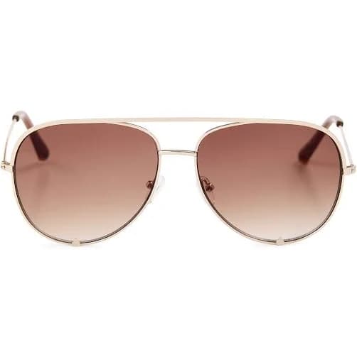 DXL Big & Tall Aviator Sunglasses in Gold – Classic Gradient Lens Men’s Sunglasses for Larger Faces