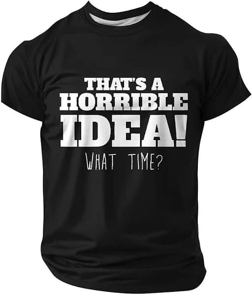 Men's Polyester Graphic Short Sleeve T-Shirt