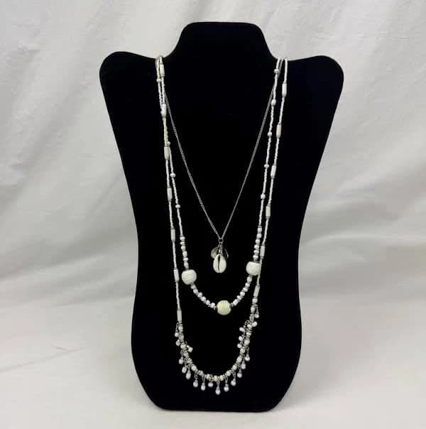 Beaded Multi-Strand Costal Necklace