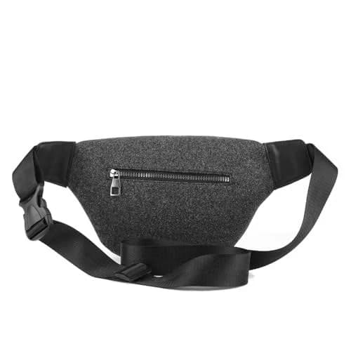 Waist Bag for Men and Women, Crossbody Bag with Adjustable Strap for Outdoor Use, Workouts, Travel, Running, Hiking, and Cycling (Gray)