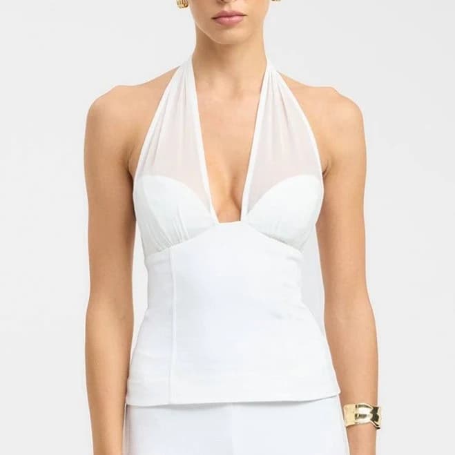 Oyster Mesh Top
