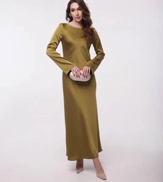 Silk Satin Maxi Dress