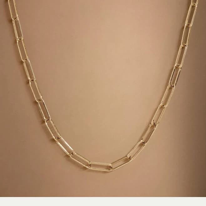Quince 14K Gold Paperclip Necklace