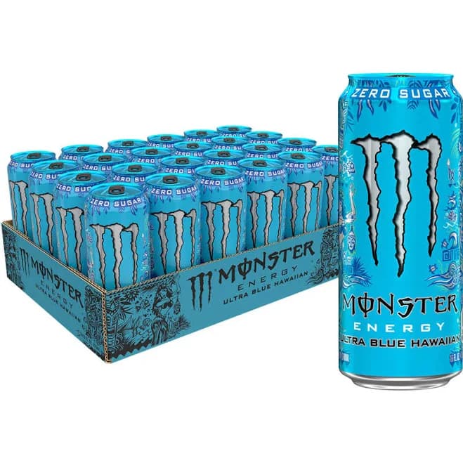 Monster Energy Ultra Blue Hawaiian Zero Sugar Energy Drink