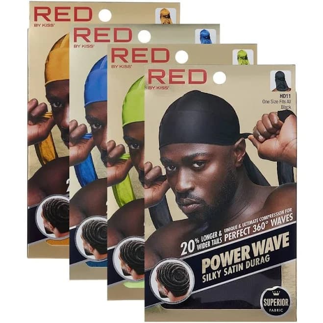 Red Kiss Power Wave Silky Satin Durag