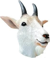 Realistic Latex Goat Antelope Head Mask