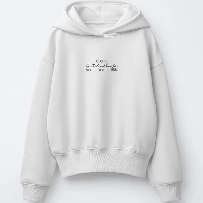 Zara Kids Text Hoodie Sweatshirt