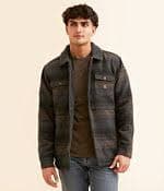 Roark Hebrides Striped Shacket - Men's Coats & Jackets in Military Stripes | Buckle