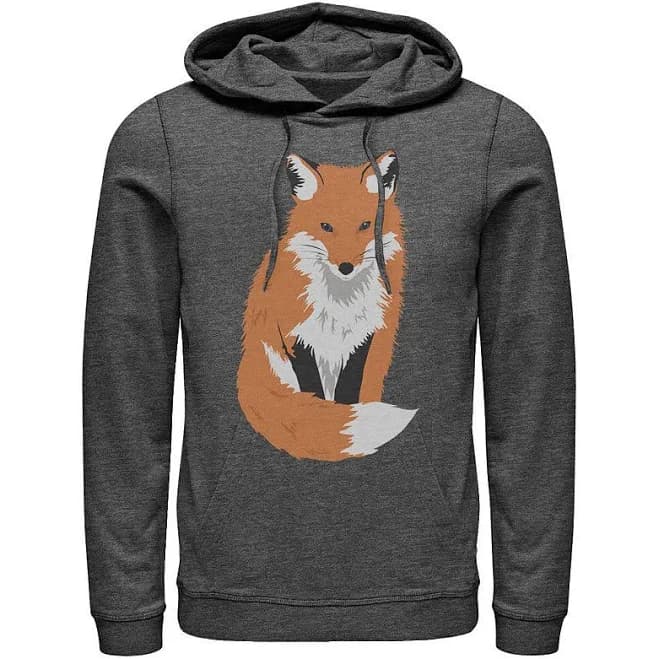 Lost Gods Men's Furry Fox Lightweight Hoodie