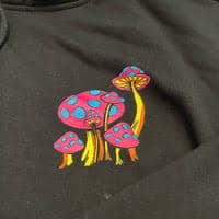 Alab Shrooms Wizard Hoodie Black Light Size | Mercari