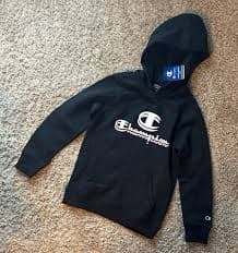NWT Champion Girls Hoodie Black And Pink Size | Mercari