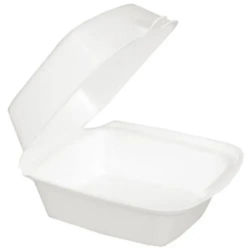 60ht1(100pcs),white Rectangular Sandwich Foam Container With A Hinged