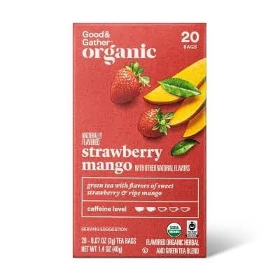 Good & Gather Organic Strawberry Mango Green Tea Bags