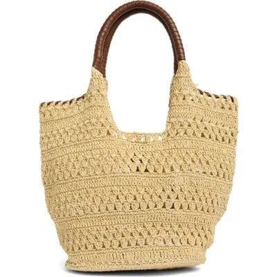 Woven Raffia Tote Bag
