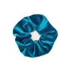 Peacock Velvet Scrunchie