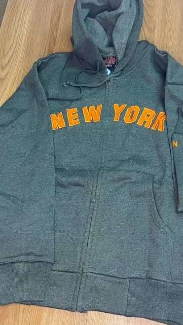 New York Zipper Pockets Hoody