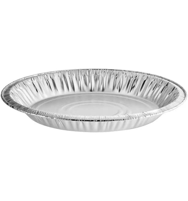 Baker's Lane 9 5/8" x 1 3/16" Deep Foil Pie Pan - 20/Pack