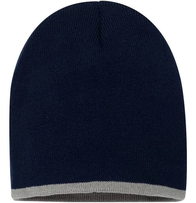 Sportsman 8" Bottom-Striped Knit Beanie SP09