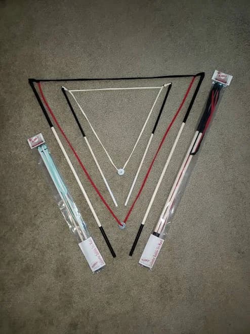 Giant Bubble Wand: 3-Foot Tri-String Design with Bubble Solution