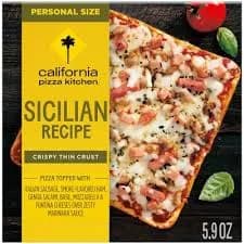 California Pizza Kitchen Frozen Sicilian Recipe Crispy Thin Crust Pizza Personal
