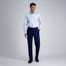 Men's Haggar® Premium Comfort Straight-Fit Flat-Front Dress Pants