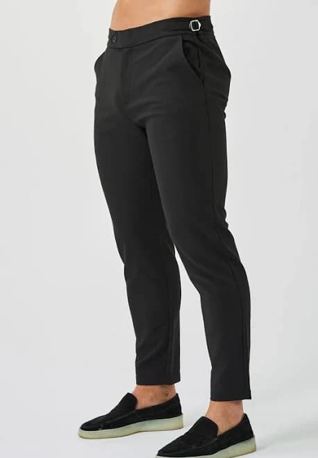 Slim Fit Stretch Trouser with Side Cinch