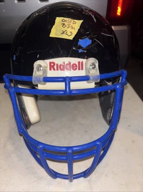 Riddell Speed Extra Large Football Helmet (black W/ Blue Face Mask)