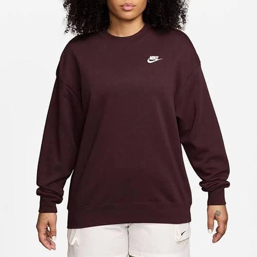Nike Women's Sportswear Club Fleece Loose Crew-Neck Sweatshirt
