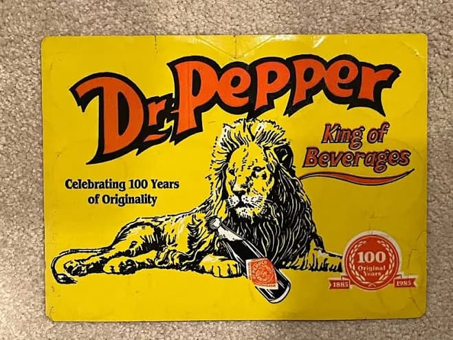Dr Pepper King Of Beverages 12 Pack Carton Top 10x7