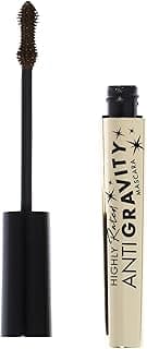 Mascara Volume and Length, Highly Rated Anti-Gravity Brown Black Shade with Castor Oil and Molded Hourglass Shaped Lash Coating Mascara Wand