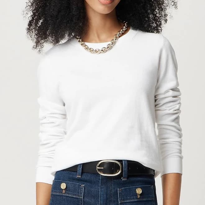 J.Crew Women's Cotton Teddie Sweater